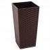 Flowerpot with tab Phinesia Rattan, Lamela, 40*40*75